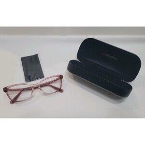 Authentic Coach HC6181 5656 Pink Ombre Rectangle Eyeglasses Case Cleaning Cloth